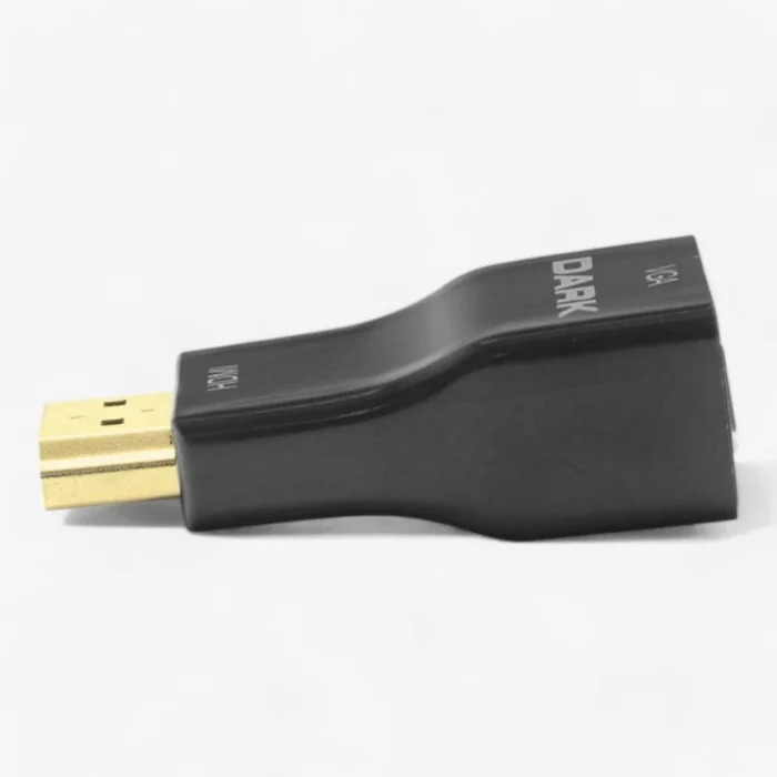 Dark HDMI to VGA dönüştürücü ile HDMI cihazlarınızı VGA monitörlere bağlayın. TNC Bilgisayar güvencesiyle hızlı ve güvenilir çözüm.